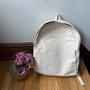 Blk Pine Workshop- cream canvas simple backpack
